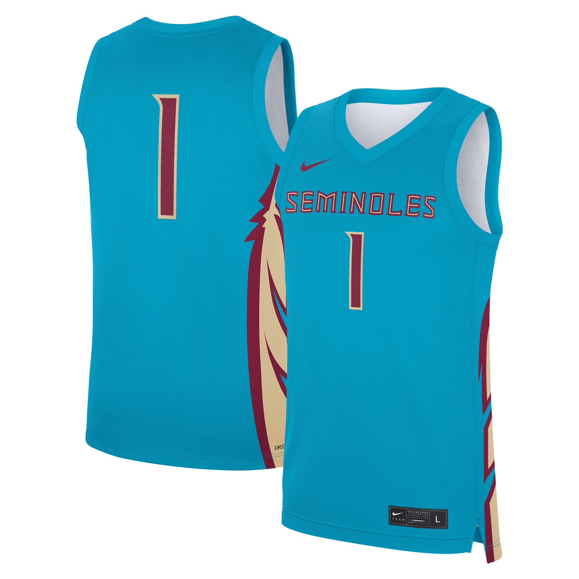 [NJP] Florida State Seminoles Alternate Replica Jersey - Turquoise