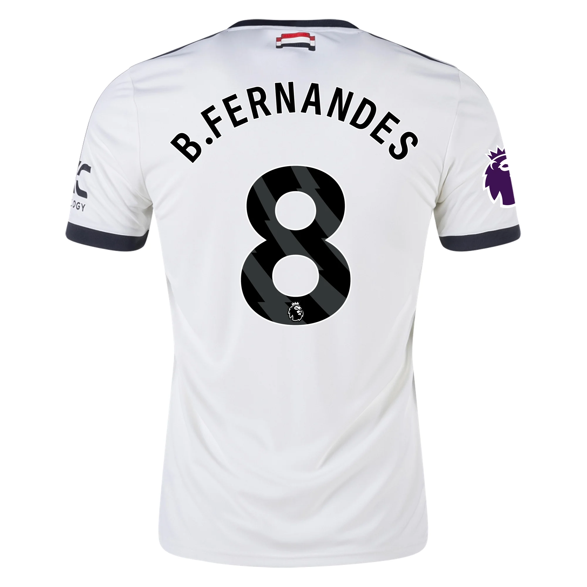 Bruno Fernandes Manchester United Third Football Shirt 24/25 EPL Off White