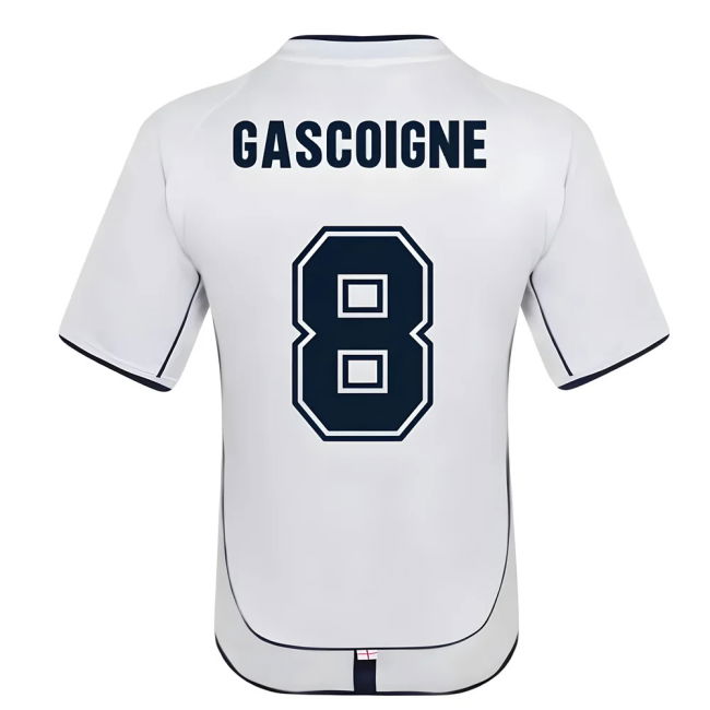 Genuine Copy England Home Supporter Kit for Adults (GASCOIGNE 8)