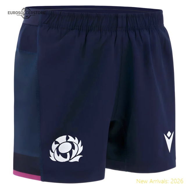 2025-2026 Scotland Home Rugby Shorts (Navy) - Kids