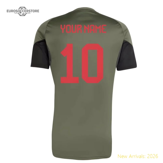 Popular 2025-2026 Bayern Munich Eu Training Shirt (Base Green) (Your