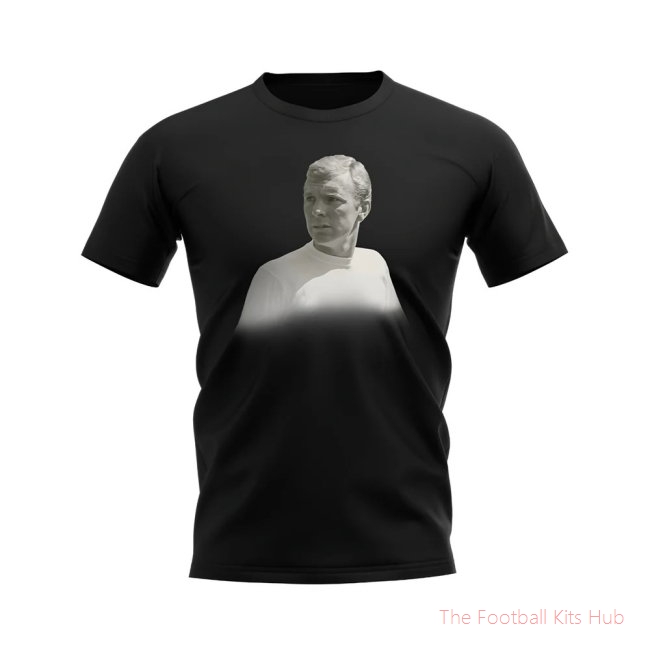 Bobby Moore England Legend T-Shirt (Black)