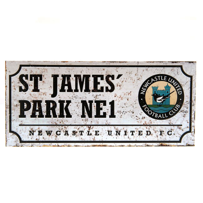 Newcastle United FC Retro Street Sign (Limited Edition)