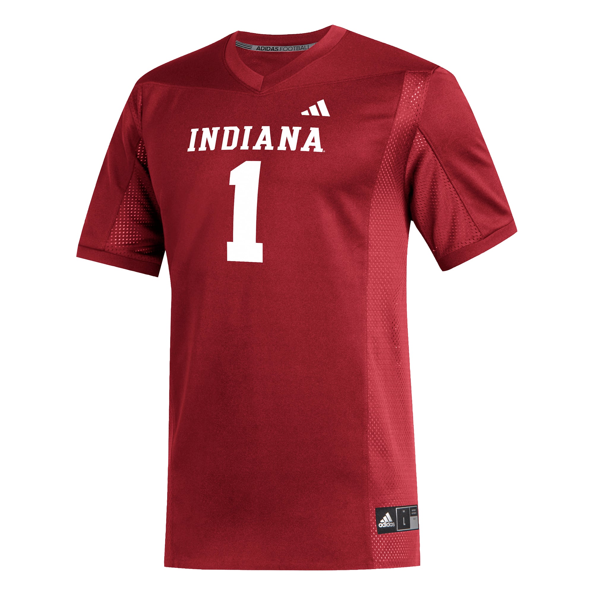Men's #1 Crimson Indiana Hoosiers Football Jersey