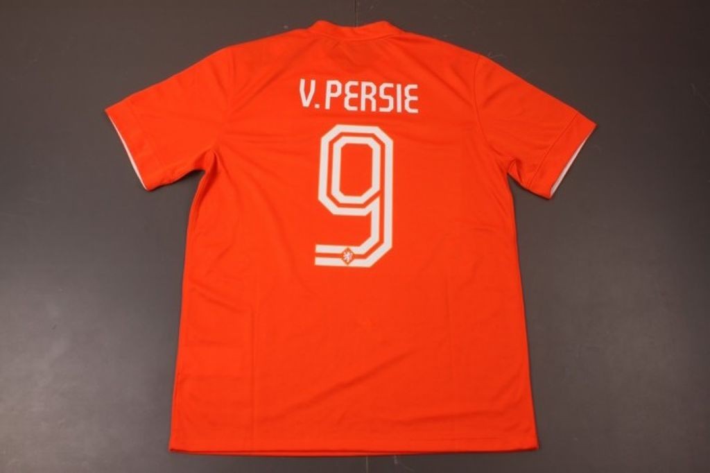 Netherlands 201415 Home Soccer Shirt 9 VPERSIE - Official Replica