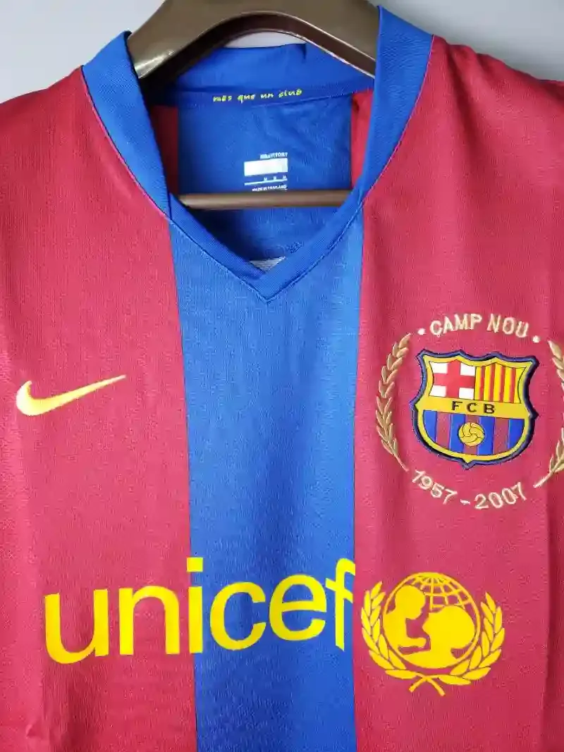 Cheap 2007-2008 Barcelona Long Sleeve Jersey retro kit