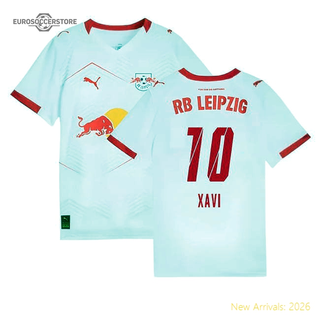 2025-2026 Red Bull Leipzig Home Kit Top (Kids) (Xavi 10)