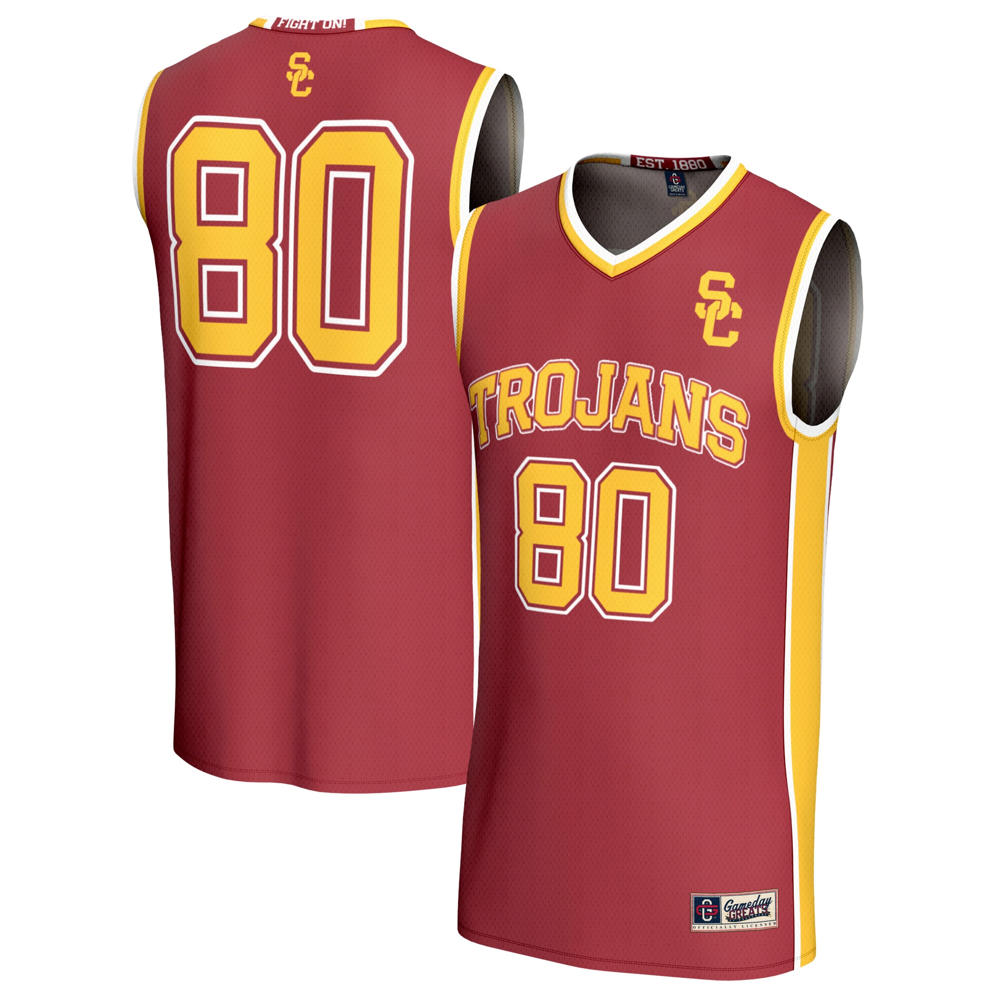 [NJP] Women's USC Trojans GameDay Greats Lightweight Basketball Fashion Jersey - Cardinal