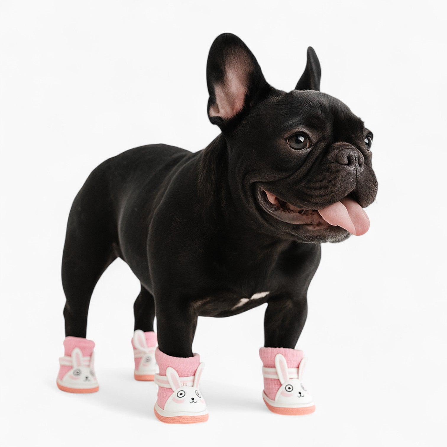 Pawppy French Bulldog Shoes – Cute Rabbit Pattern Summer Sneakers