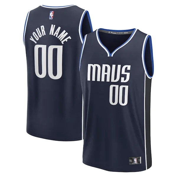 Dallas Mavericks DAL Fast Break Jersey - official fashionable - Navy