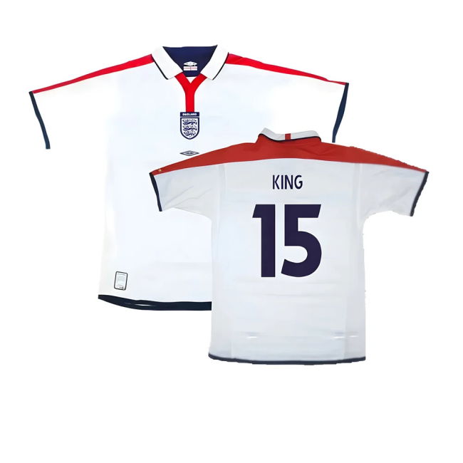 King 15 Player Issue Style England Home Pro Level Shirt 2003-2004
