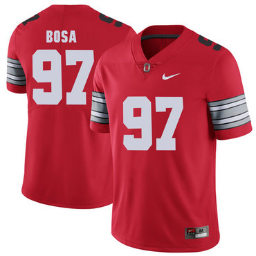 Men's Ohio St Buckeyes Red 2018 team authorized Joey Bosa #97