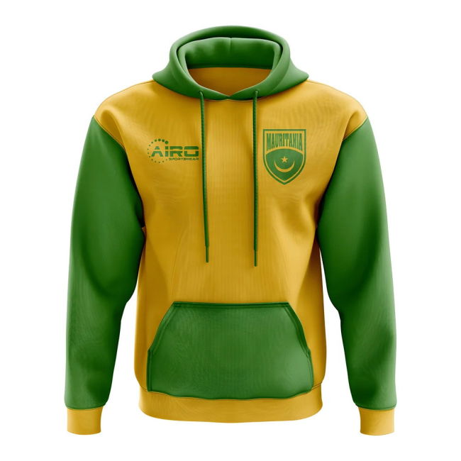 Quality Mauritania Concept Country Football Hoody (Yellow)