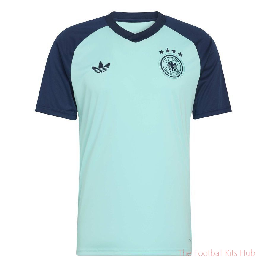 Germany Training T-Shirt Pre Match Away World Cup 2026 - Flash Aqua