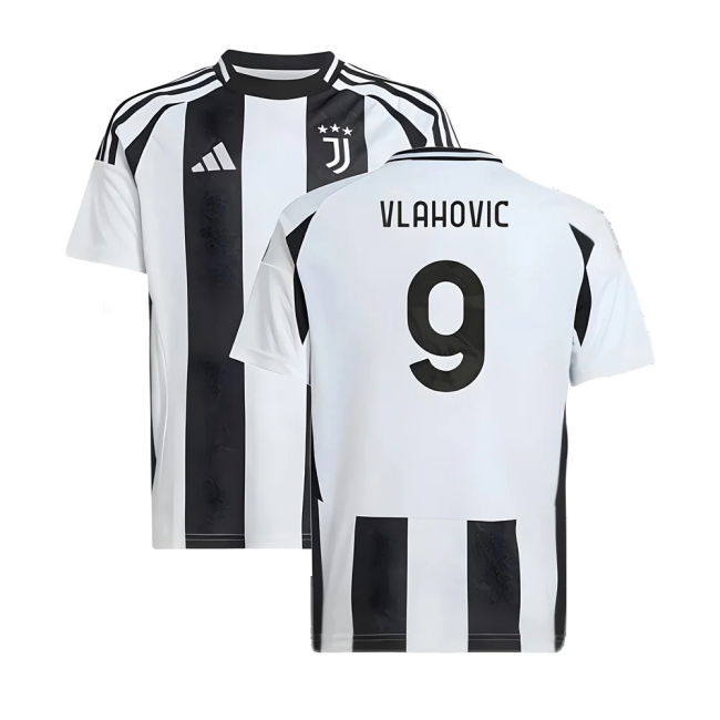 Comfortable Football Team Kids Vlahovic Jersey 2024-2025 Stretchy