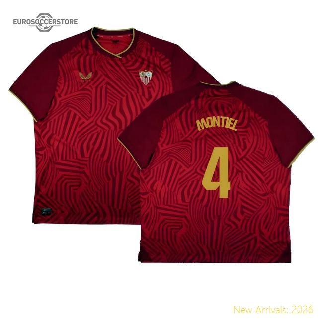 Professional-Grade 2023-2024 Sevilla Away Shirt (Montiel 4)