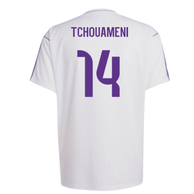 Performance Real Madrid Terrace Icons Shirt (White) (Tchouameni 14)