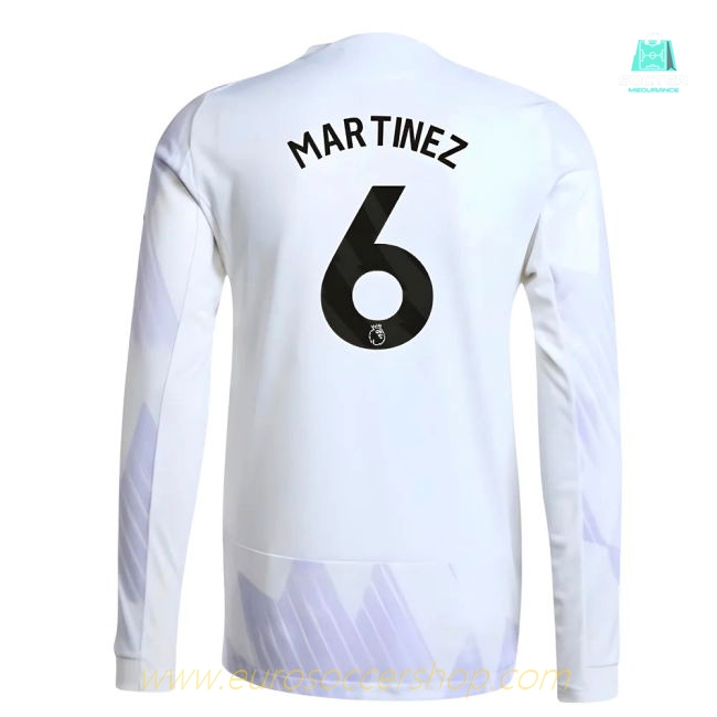 2025-2026 Man Utd Authentic Long Sleeve Away Shirt (Martinez 6)