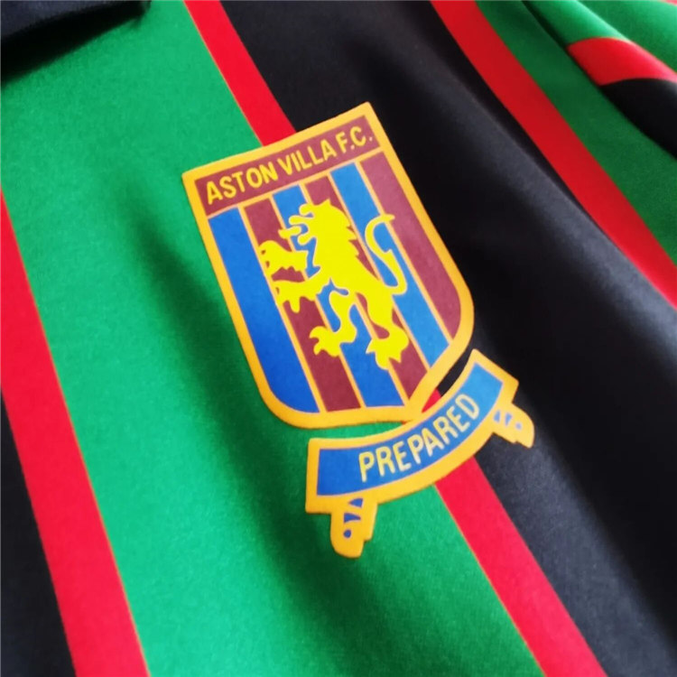 Breathable Aston Villa 9395 Retro Away Soccer JerseyFootball Shirt