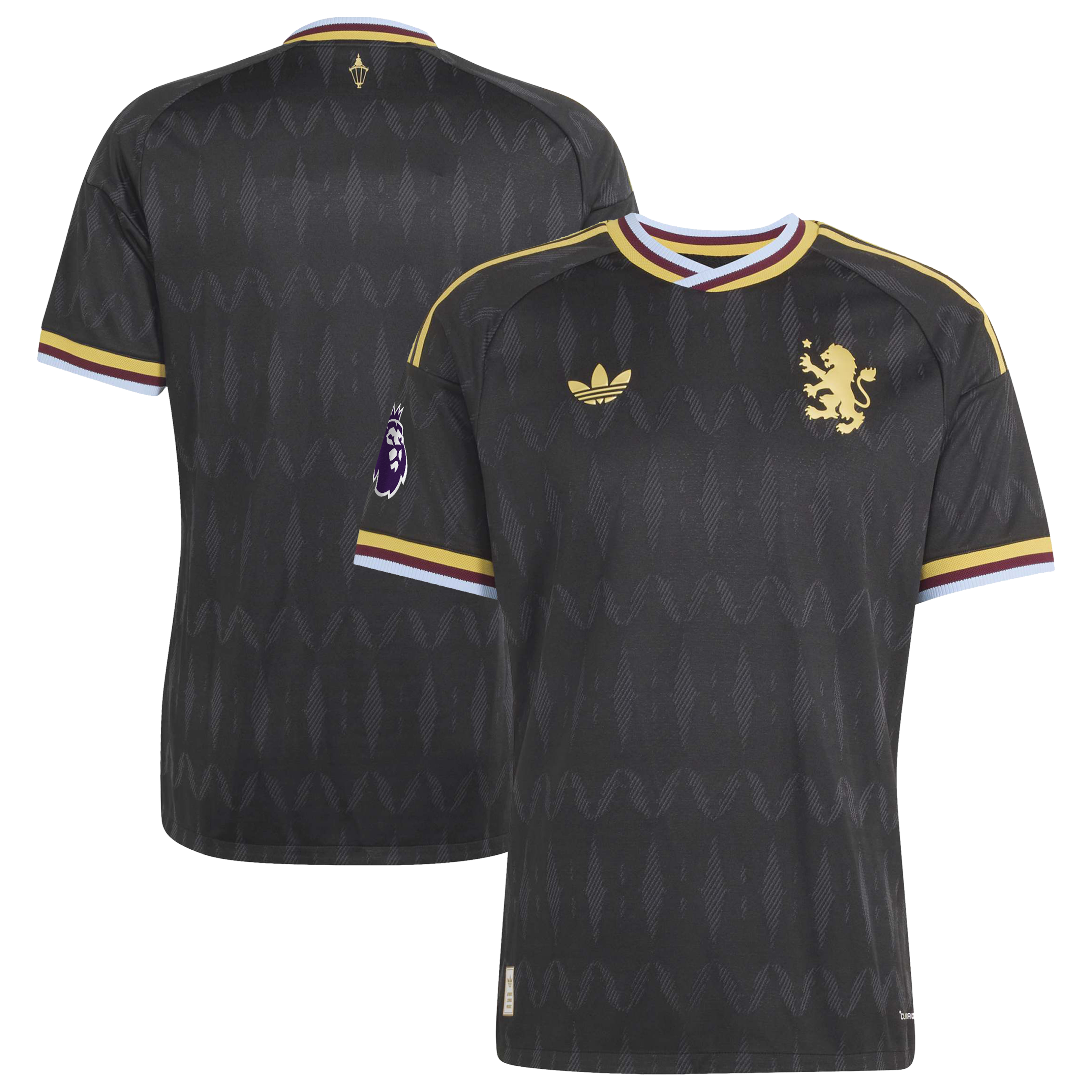 [SJH] Aston Villa 2026/27 Away On-Field Authentic Patch Jersey - Black