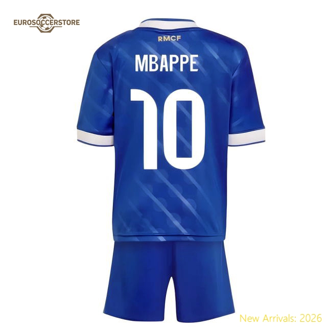 Kid-approved Football Team Youth Jersey Mbappe 2025-2026 Drycell