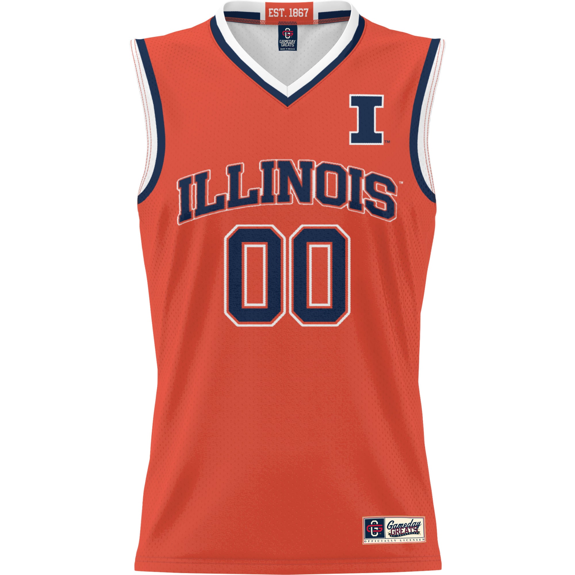 [DDG] Illinois Fighting Illini GameDay Greats Youth NIL Pick-A-Player Lightweight Men's Basketball Jersey - Orange