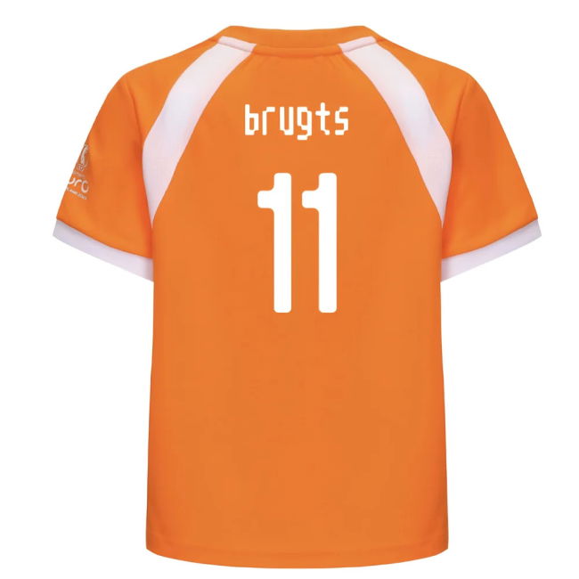 2025 Netherlands Wec Poly T-Shirt (Orange) - Kids (Brugts 11)