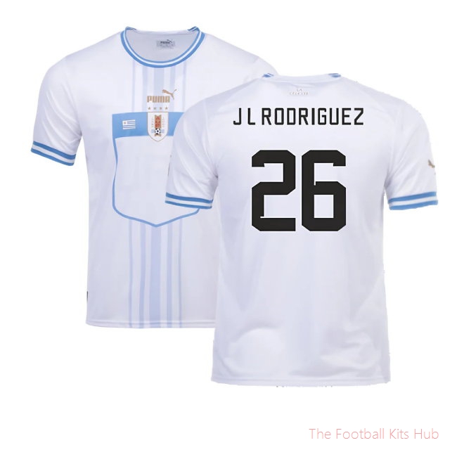 [JED] 2022/23 Uruguay Away Shirt (J L Rodriguez 26)