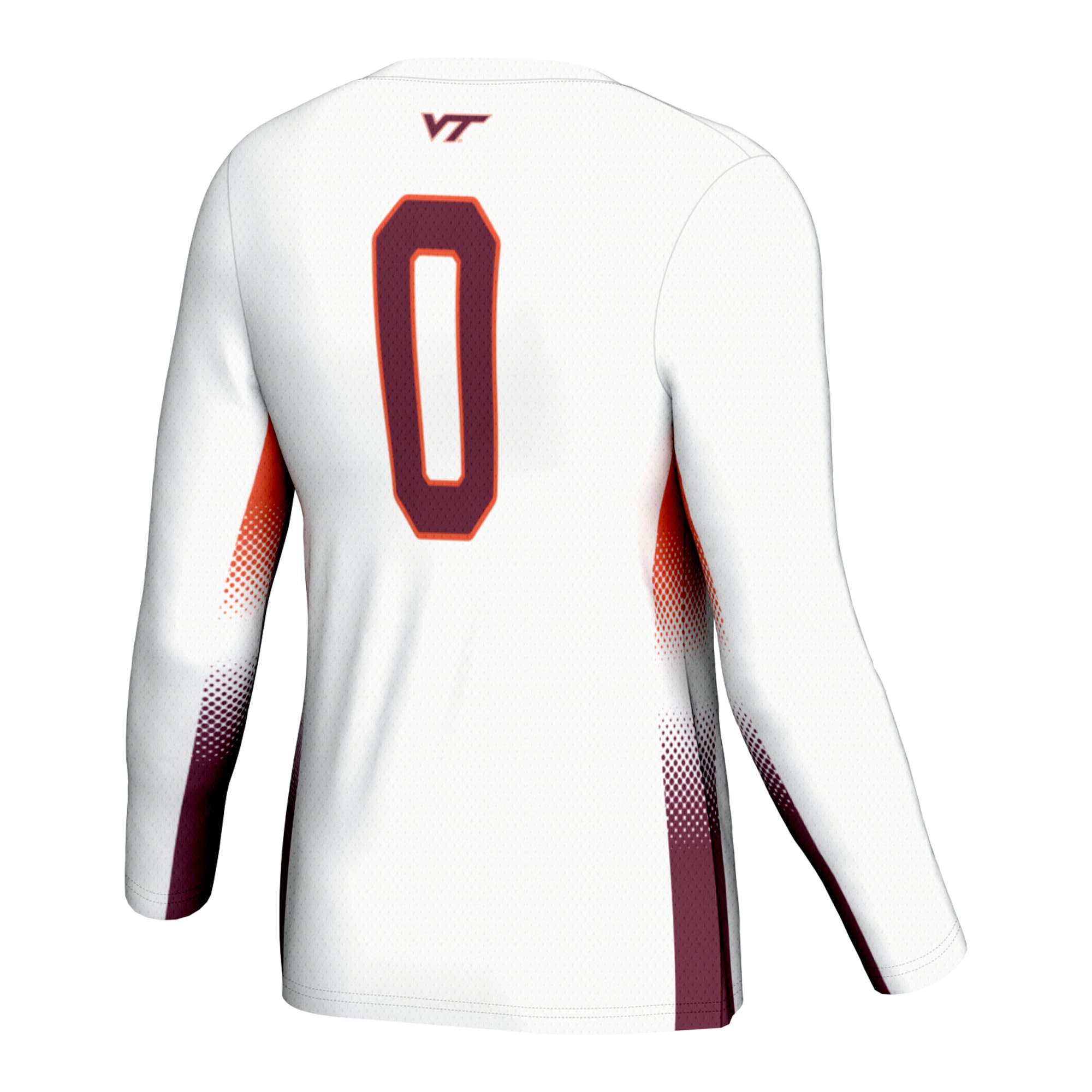 [NJP] Virginia Tech Hokies GameDay Greats Unisex Women's Volleyball Lightweight Fashion Jersey - White