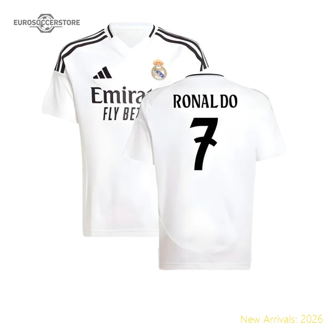 Non-toxic Kids Football Team Ronaldo Jersey 2024-2025 Quick-dry