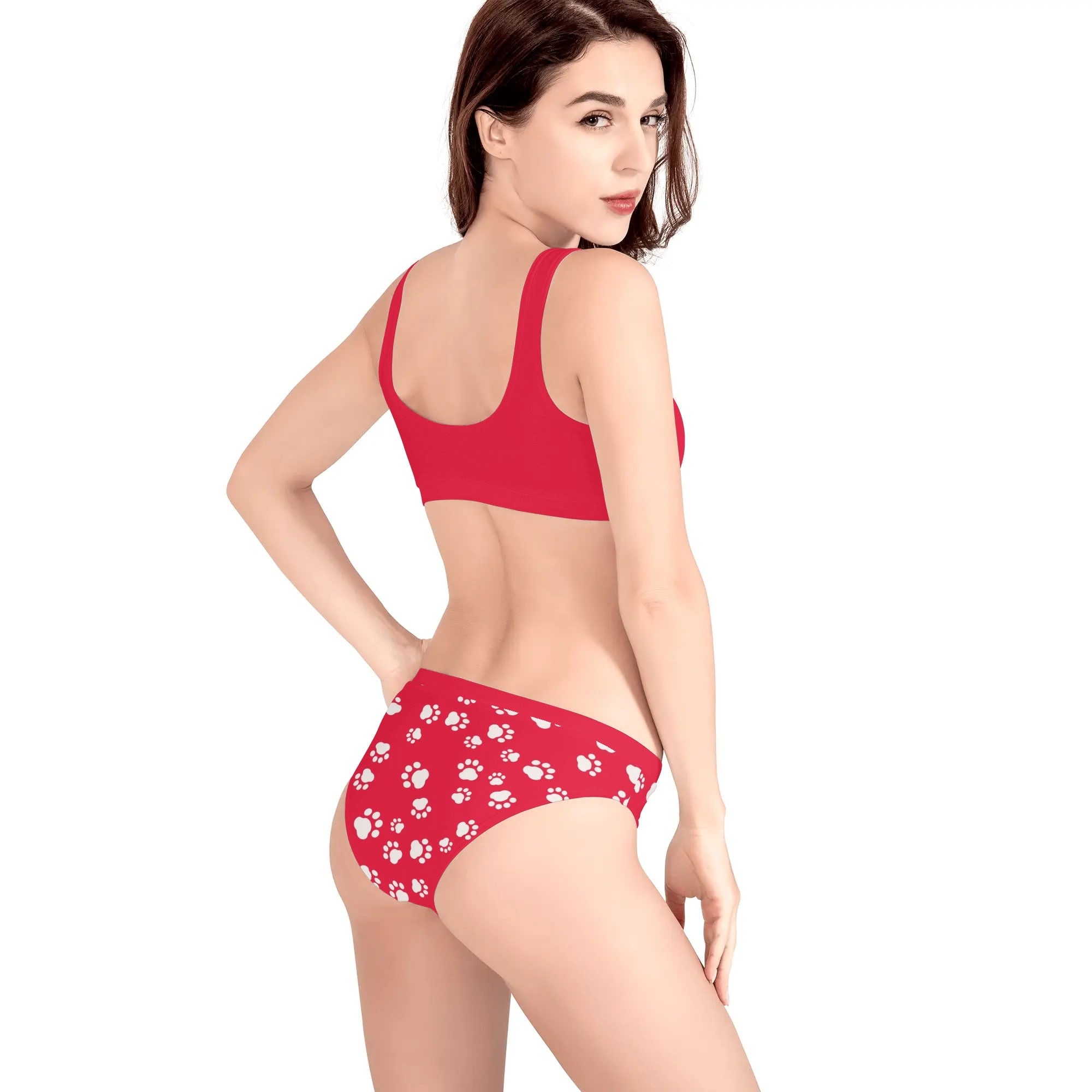Cozy Wilma - Womens Sport Bikinis Swimsuit for French Bulldog Lovers