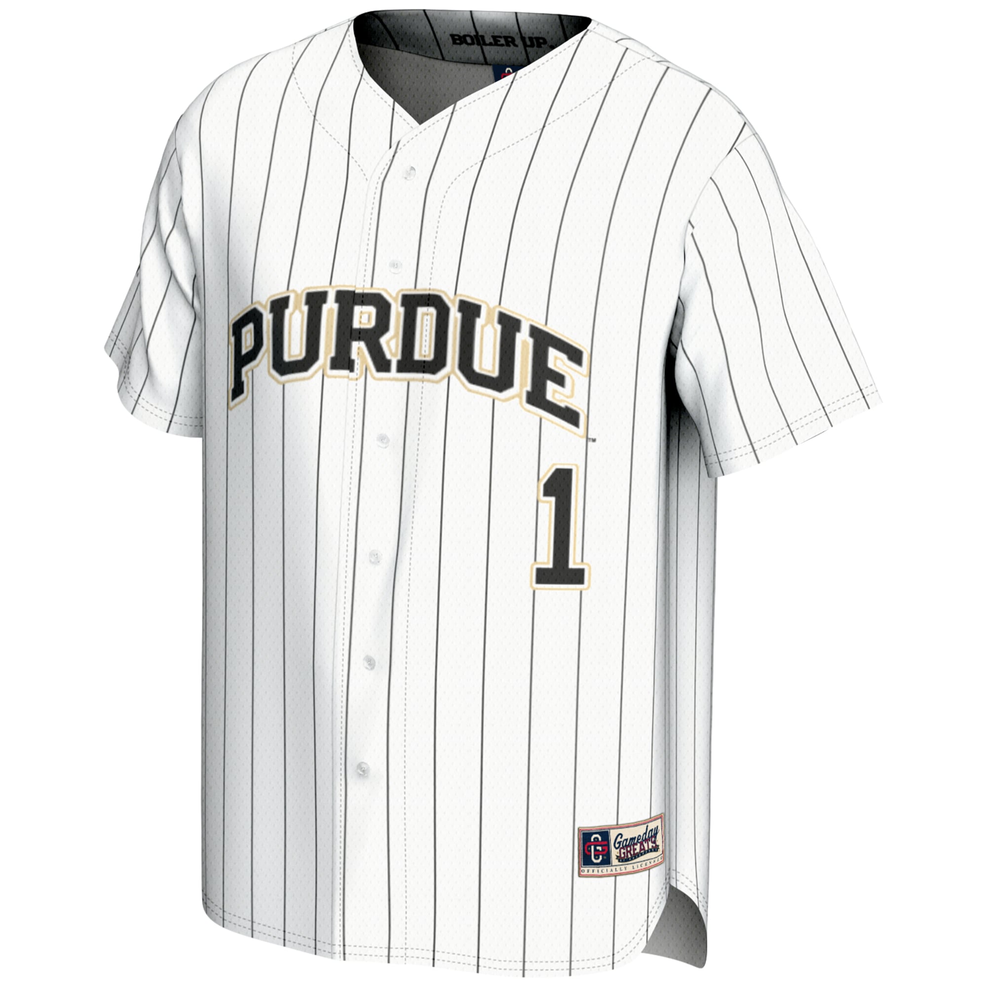 #1 Purdue Boilermakers GameDay Greats Youth Lightweight Baseball Jersey - White