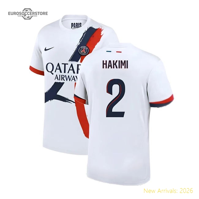 Popular High-Quality 2024-2025 Psg Away Shirt (Hakimi 2)