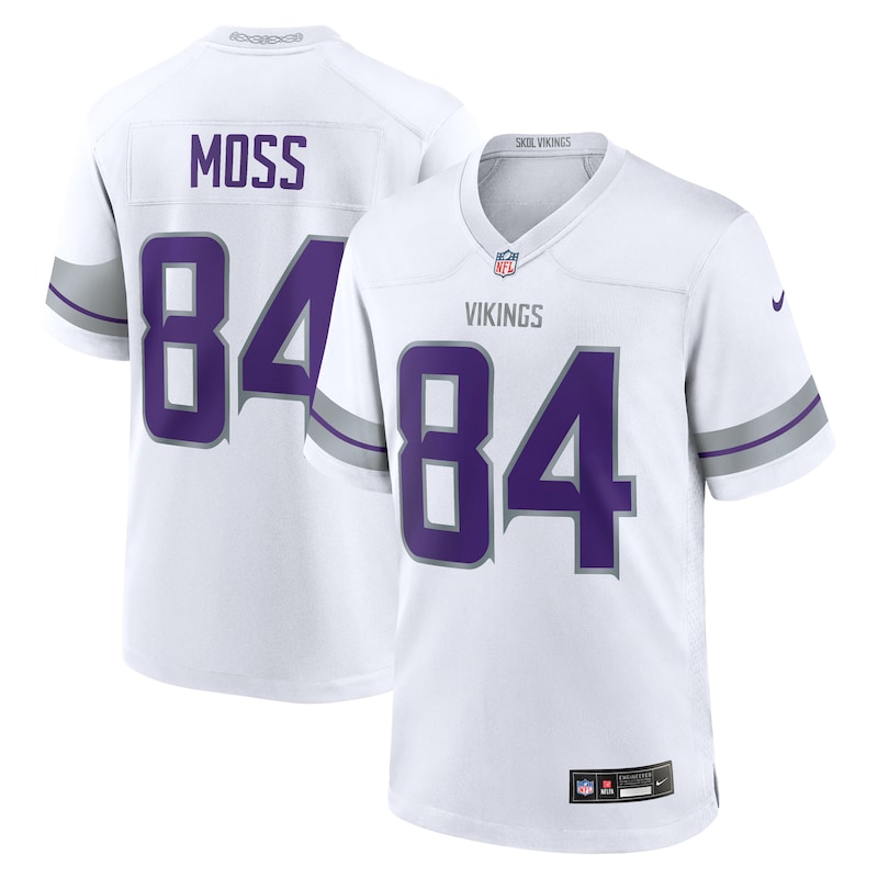 None Randy Moss Record-Breaker MIN Vikings Pro-Level Jersey Football A