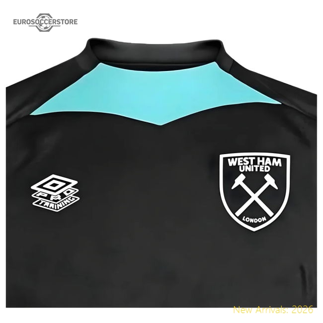 Official 2024-2025 West Ham Training Jersey (black) - Kids - Premium
