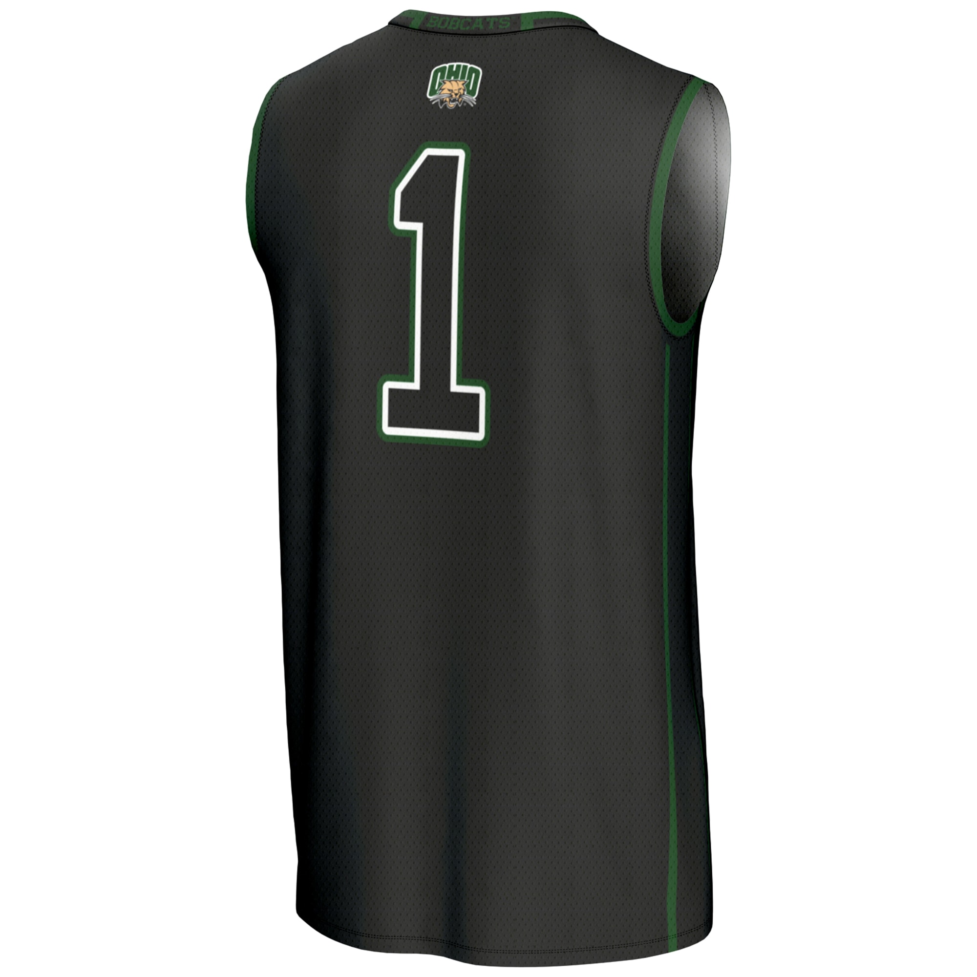 [NJP] Ohio Bobcats GameDay Greats Youth Lightweight Basketball Jersey - Black