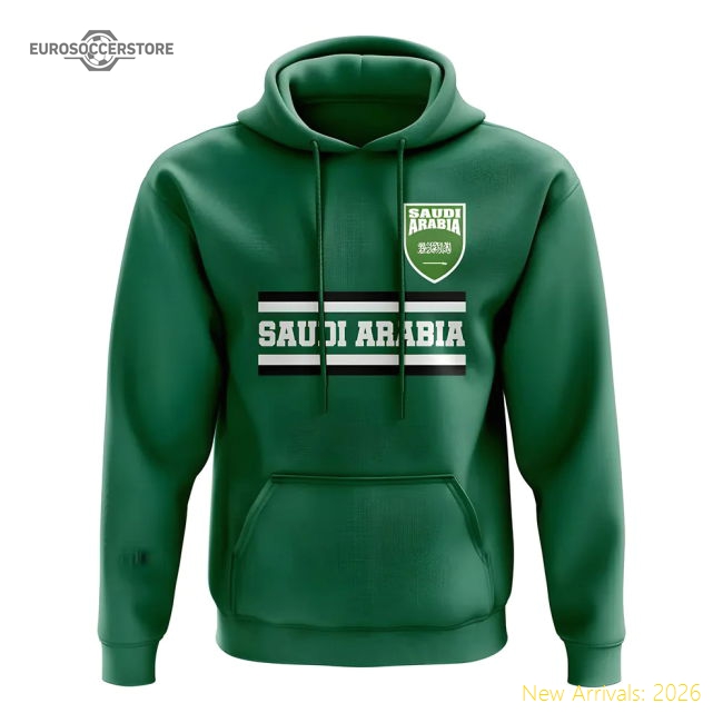 Premium-grade Saudi Arabia Core Football Country Hoody (green)