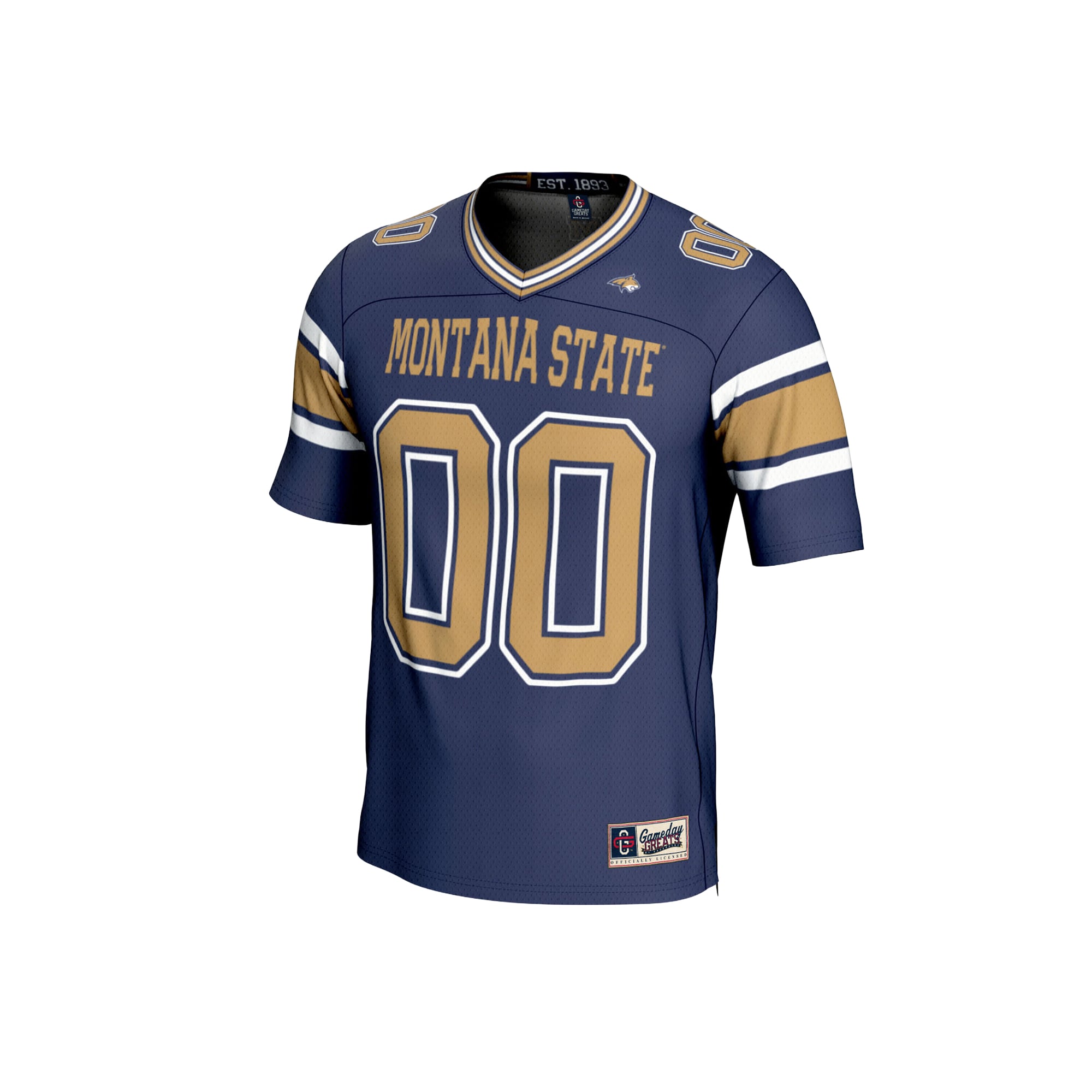 Youth Navy Montana State Bobcats Lightweight Football Fashion Jersey