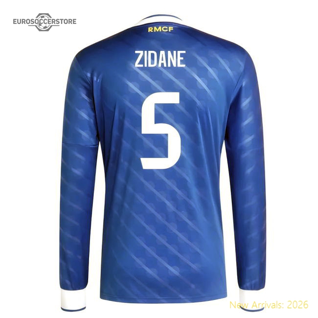 2025-2026 Real Madrid Long Sleeve Third Shirt (Zidane 5)