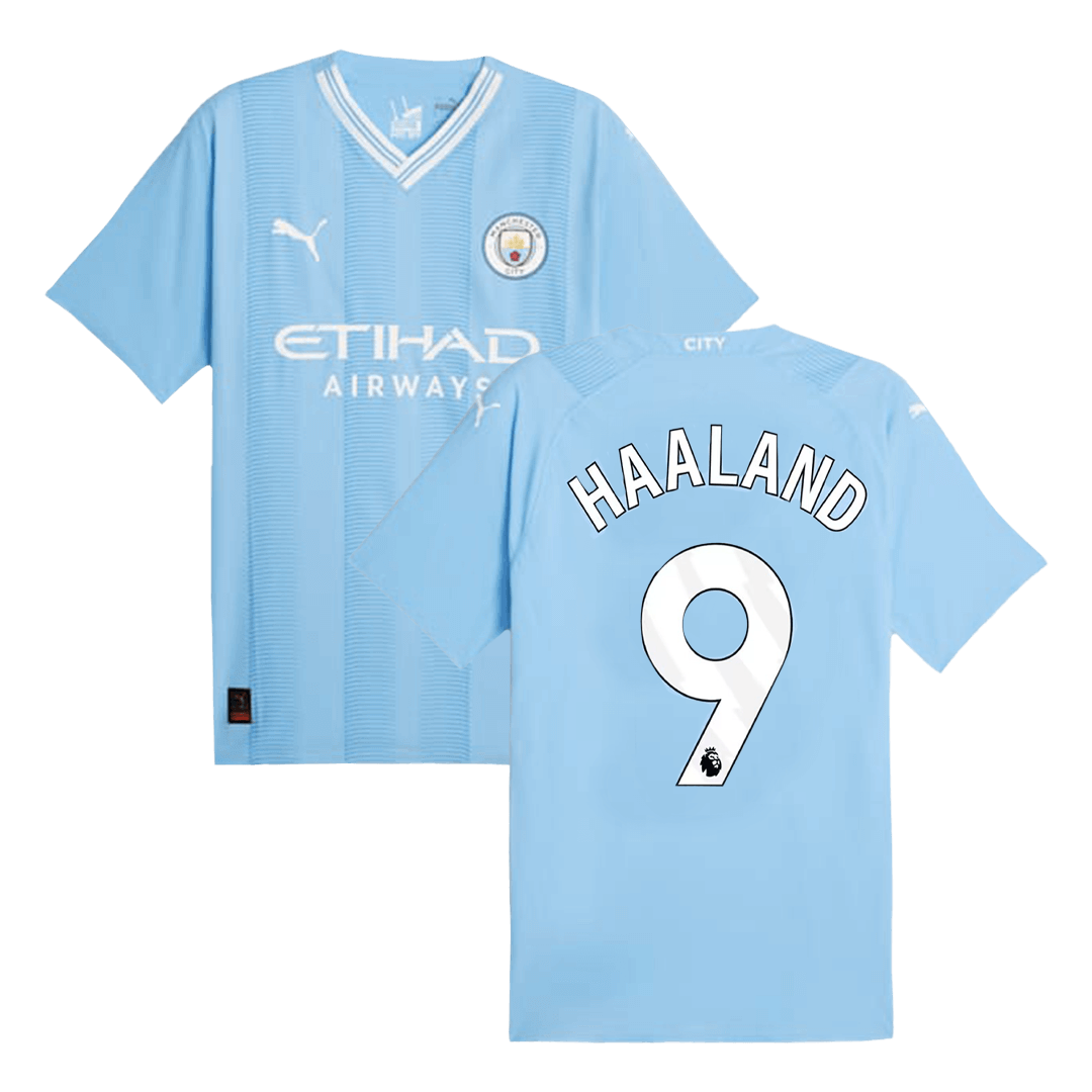 Player Version HAALAND #9 Manchester City Home Soccer Jersey 2023/24Au