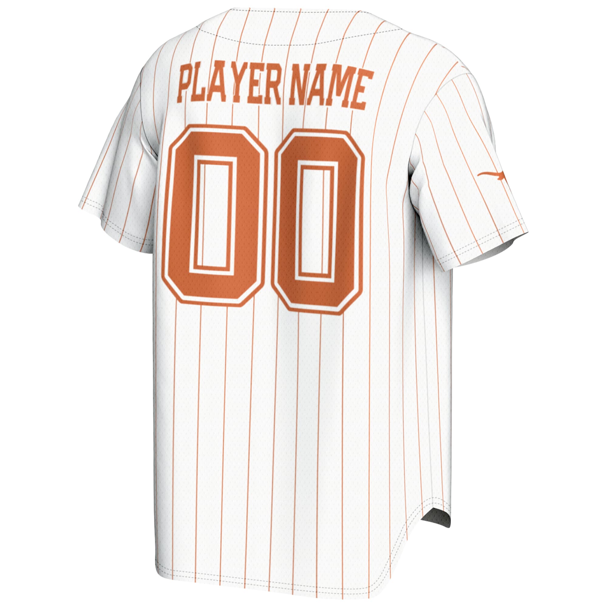 [NJP] Texas Longhorns GameDay Greats Youth NIL Pick-A-Player Lightweight Baseball Jersey - White