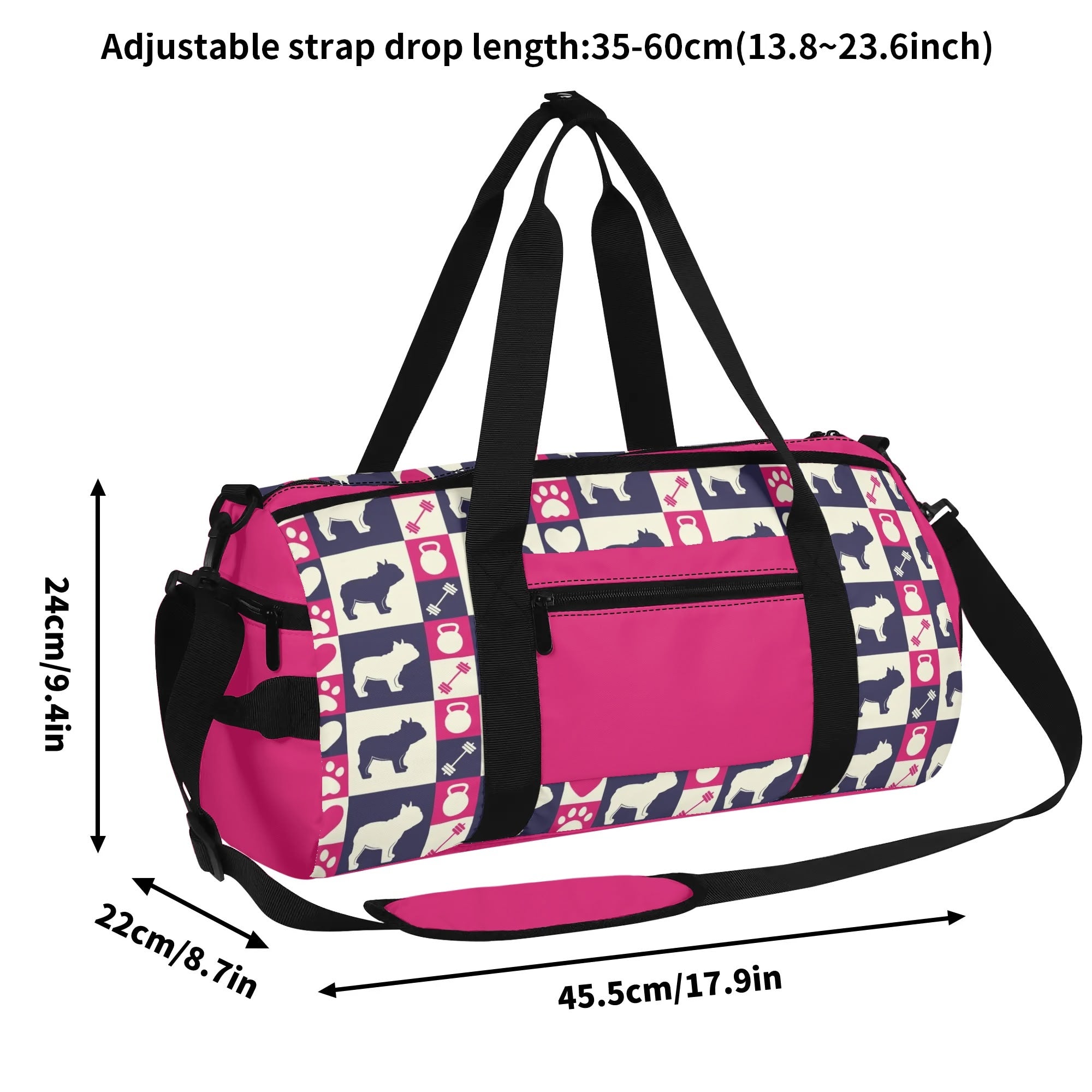 Street-Ready Sophie - Gym Bag For Frenchie Lovers for Casual Outings