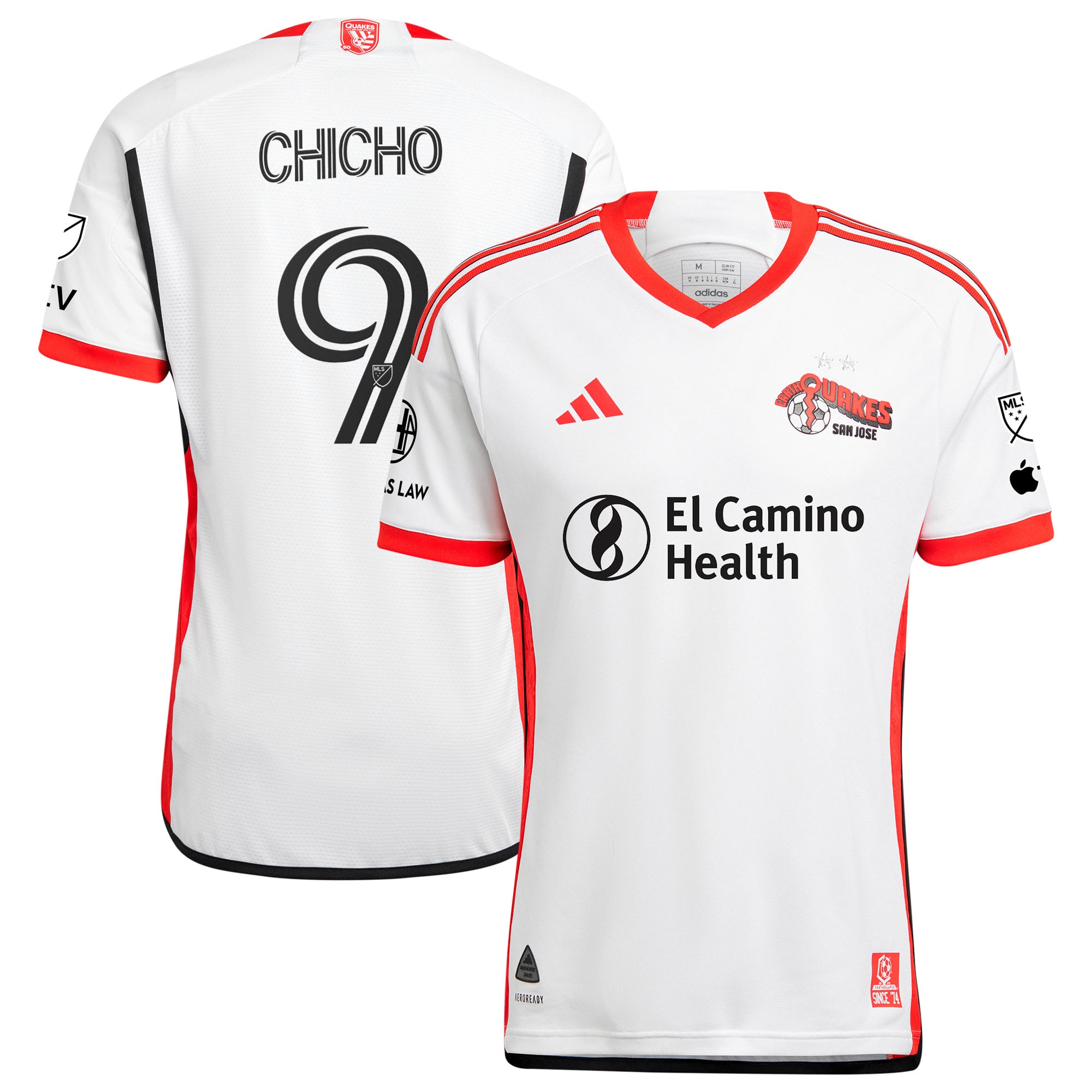 [SJH] Youth Cristian Arango San Jose Earthquakes 2025 The 50 Kit Authentic Player Jersey - White