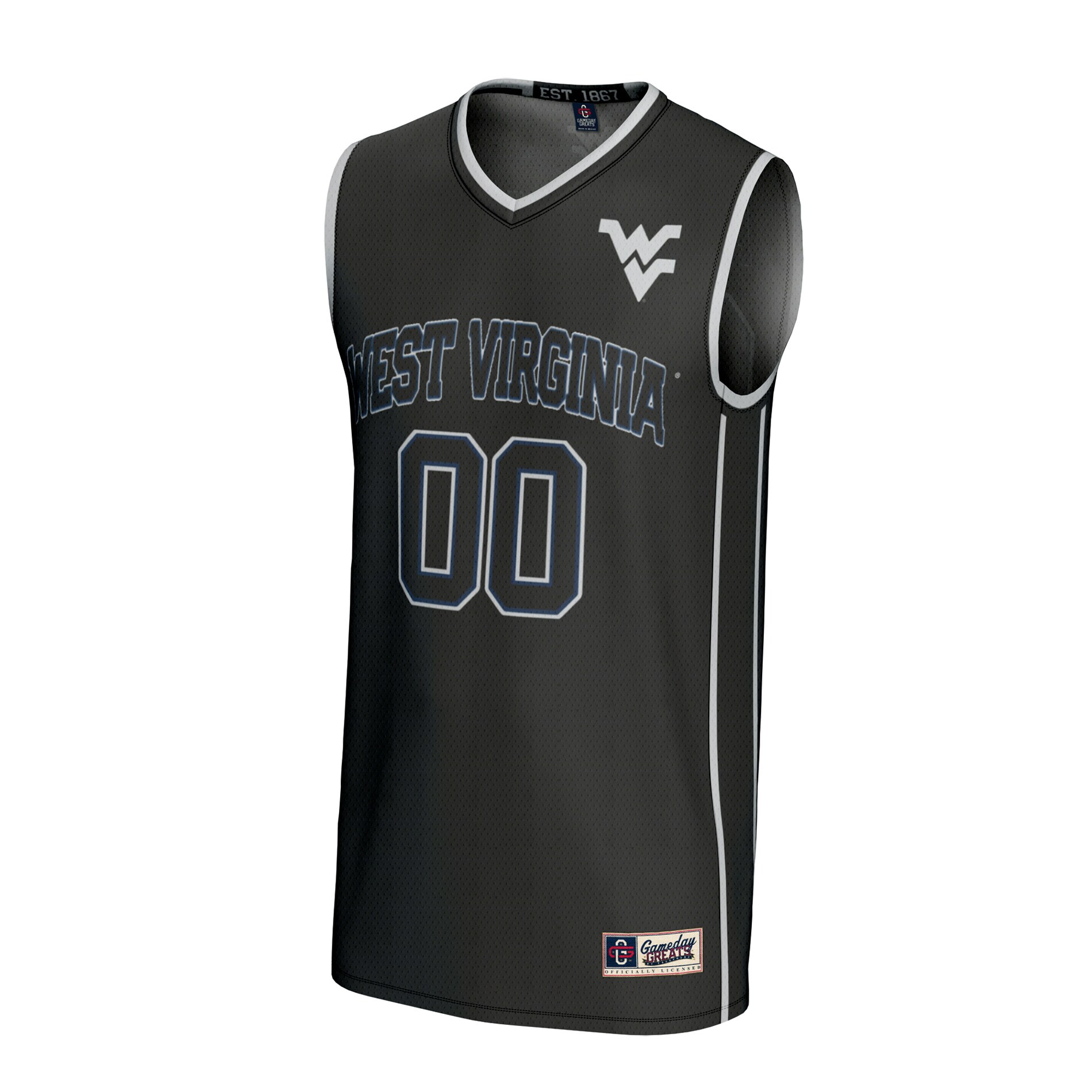 [NJP] West Virginia Mountaineers GameDay Greats Youth Youth Lightweight Collegiate Women's Basketball NIL Fashion Jersey - Black