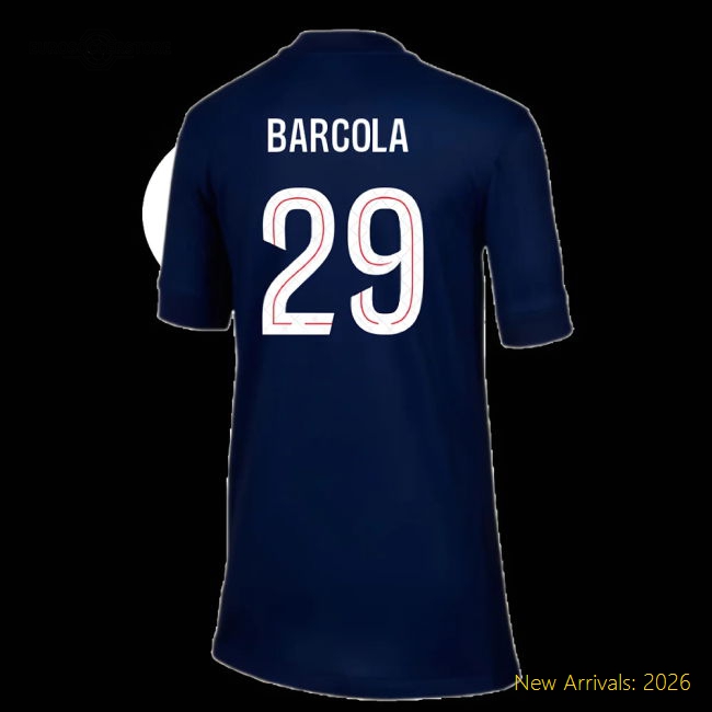 2025-2026 Football Team Kids Non-toxic Jersey Barcola Aeroready