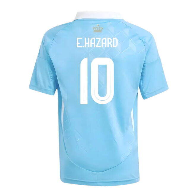 Wholesale 2024-2025 Belgium Away Shirt (Kids) (E.Hazard 10) Mature