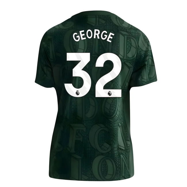Official Chelsea Chelsea Pre Match Shirt Green Kids George #32 Mat...