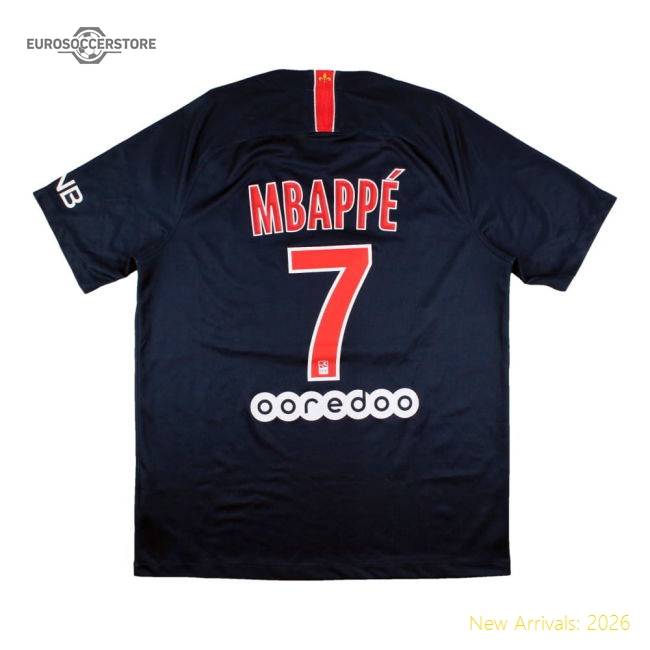 Authentic Psg 2018-18 Home Shirt (Mbappe #7) (S) (Very Good)
