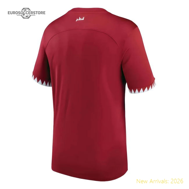 Top Qatar 20222023 Home Jersey Quickdry Slim Quickdry