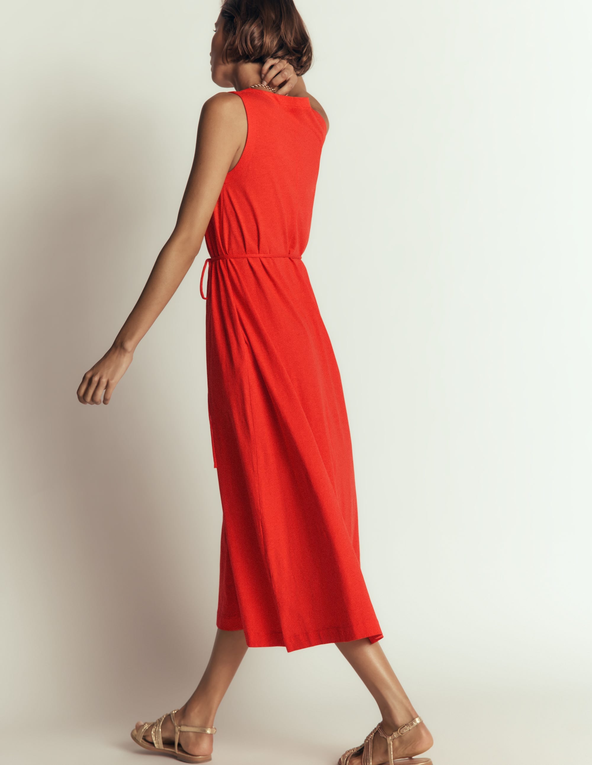 Mia V-neck Jersey Midi Dress